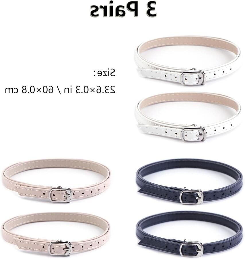 Elegante Verwijderbare Schoenriemen voor Hakken Antislip Schoenveters en Accessoires voor Dames Sandalen en Hakken met Buckle Decoratie