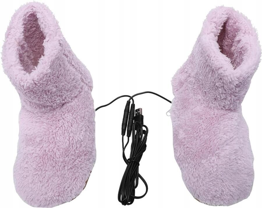 Elektrisch Verwarmde Pantoffels USB Roze