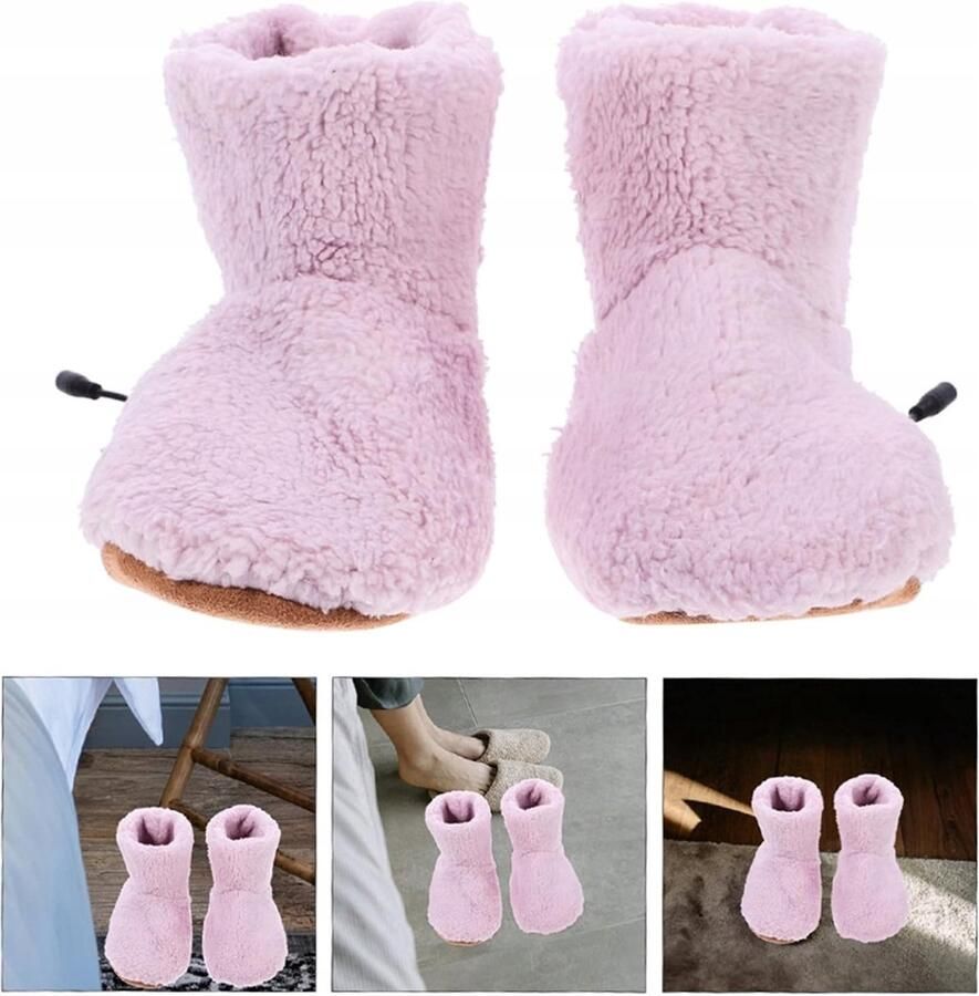 Elektrisch Verwarmde Pantoffels USB Roze