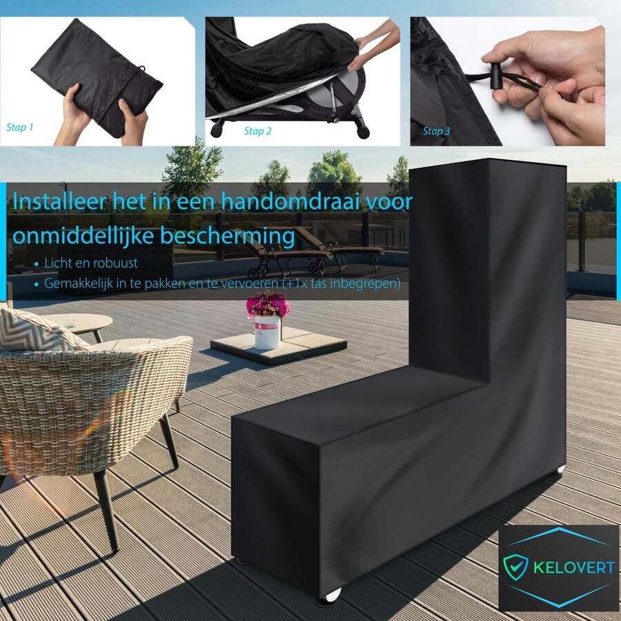 Elliptische Fiets Buiten Binnen ✮WATERDICHT✮ Hoes Voor Crosstrainer Integrale Bescherming 170x170x Fitnessfiets Elliptische Trainer Hoes Fietsen (LEVENSLANGE GARANTIE) + Draagtas