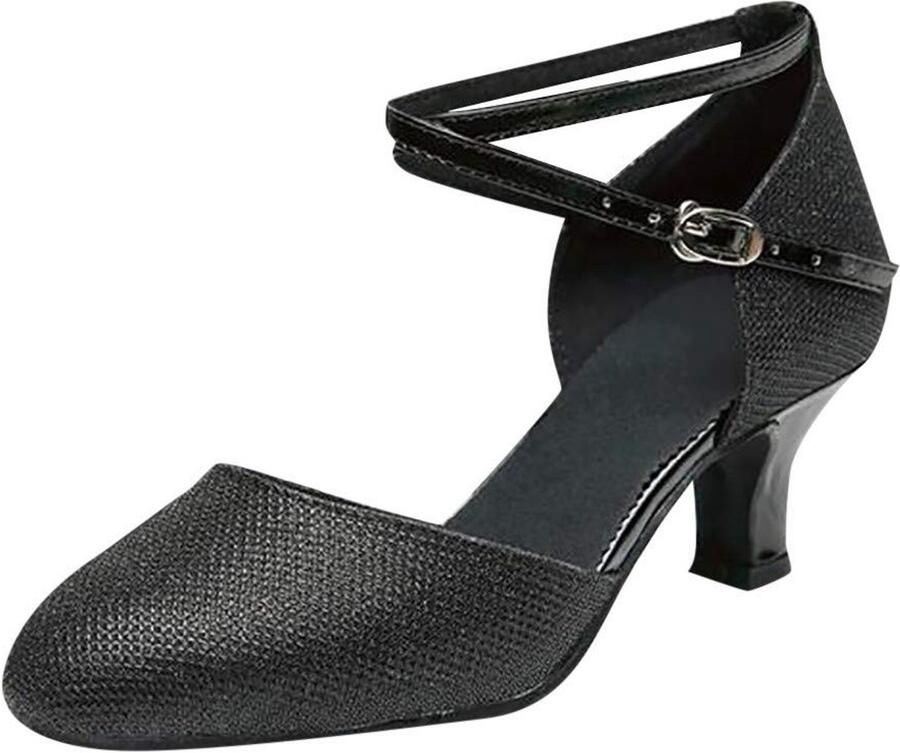 Elzusha Elegante Dansschoenen Gesloten Teen met Sprankelende Buitenkant - Foto 1
