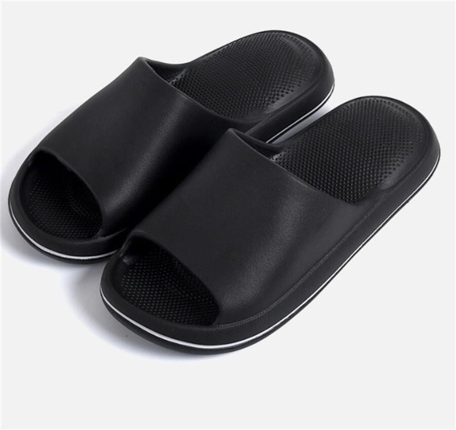 EVA Badslippers Unisex Antislip en Sneldrogend Zwart - Foto 1