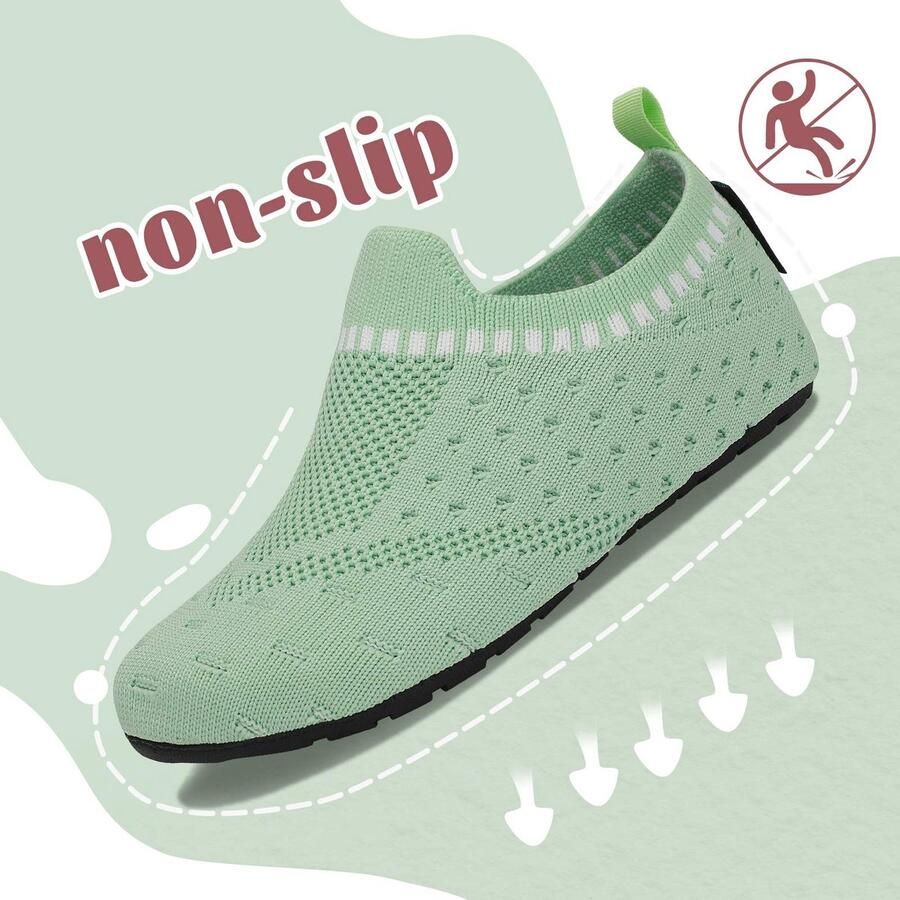 Kinder Slippers Meisjes Lichtgewicht Ademend Groen Comfortabel