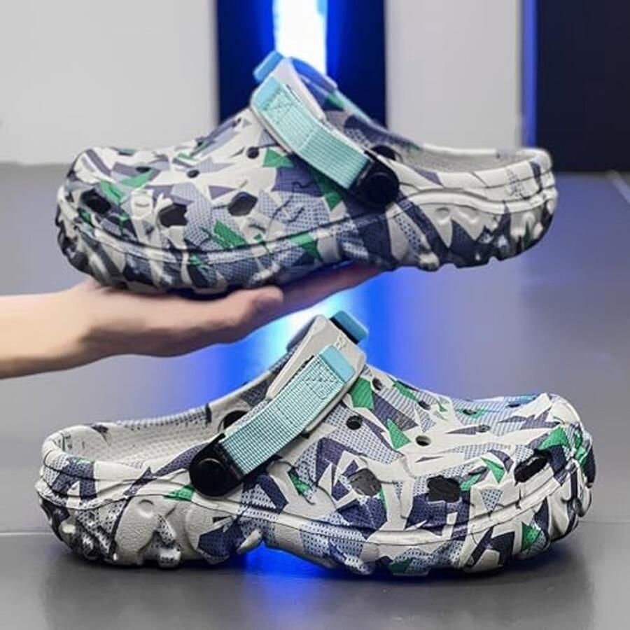 Elzusha Unisex Tuin Clogs Lichtgewicht en Ade d Blauw