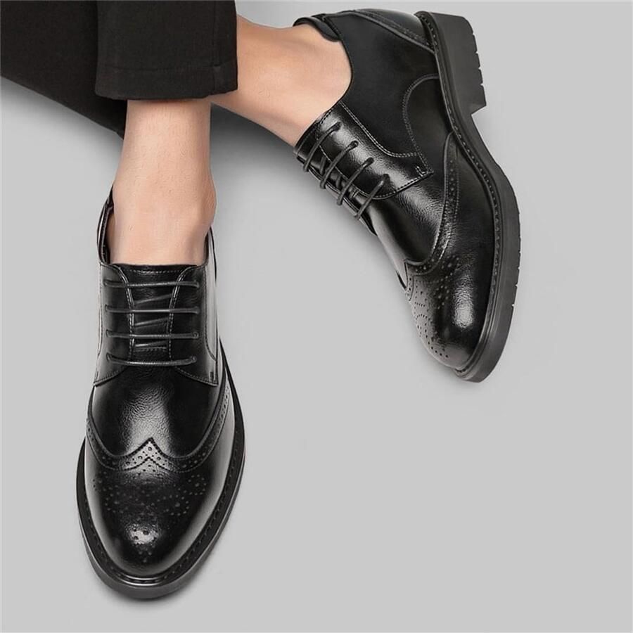 Elzusha Verhoogde Schoenen voor Mannen met Verborge Hak - Foto 1