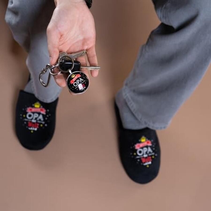 Elzusha Warme Slippers voor Mannen met Sleutelhanger Perfect voor Thuis - Foto 1