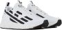 Emporio Armani EA7 Unisex Sneaker Hardlopen Training Mesh Rubber Zwart Zilver Black Heren - Thumbnail 9