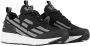 Emporio Armani EA7 Unisex Sneaker Hardlopen Training Mesh Rubber Zwart Zilver Black Heren - Thumbnail 7
