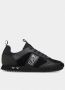 Emporio Ar i EA7 Zwarte Mesh Sneakers met Logo Detail Black - Thumbnail 1