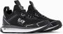 Emporio Armani EA7 Zwarte Witte Mesh Sneaker voor Hardlopen en Training Black Heren - Thumbnail 1