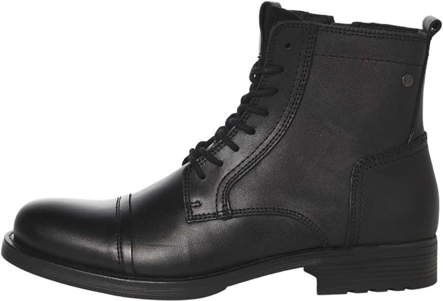 & JONES JFWRUSSEL LEATHER COGNA heren bikerboots