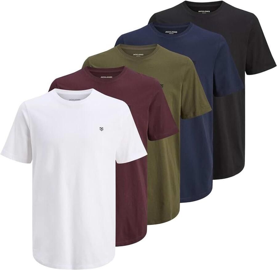 & JONES Jprblabrody Tee Ss Crew Neck 5 stuks Mp heren T-Shirt