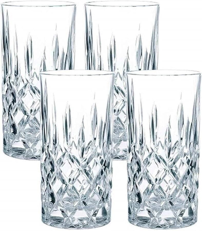 & Nachtmann 4-delige longdrinkset kristalglas 375 ml Noblesse 89208 transparant