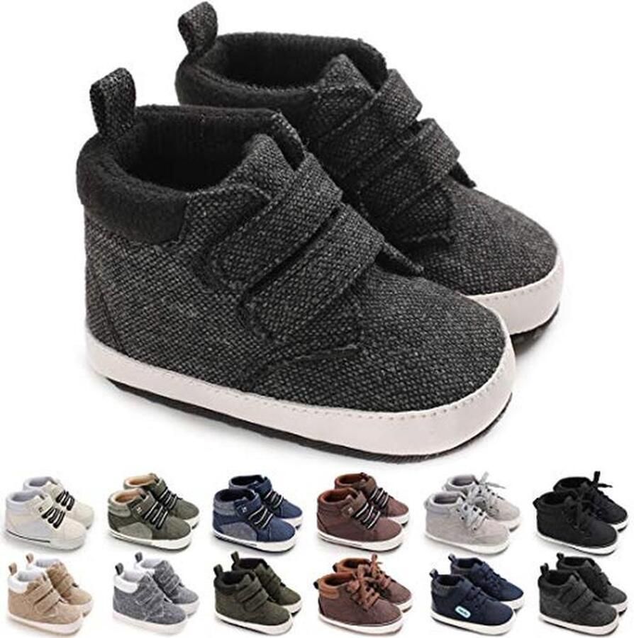 Enkel High-Top Sneakers voor Baby en Zachte Zool Peuter Eerste Walker Schoenen