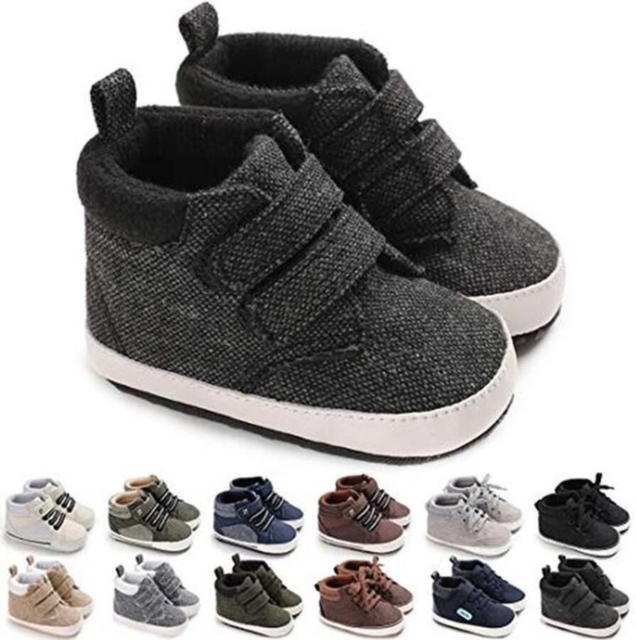 Enkel High-Top Sneakers voor Baby en Zachte Zool Peuter Eerste Walker Schoenen