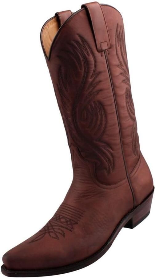 Enkellaars Heren Leer Westernstijl Laarzen in