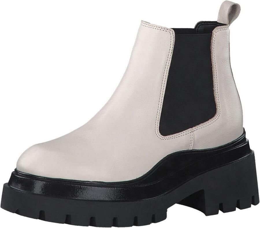 Enkellaarsje voor dames met wit oppervlak