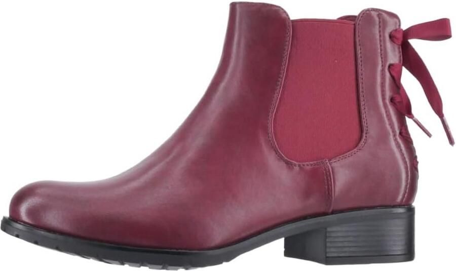 Enkellaarsjes Dames Chelsea Boots met Strik