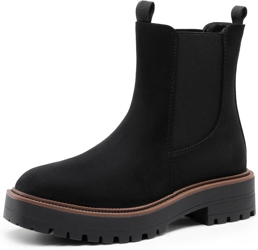 Enkellaarsjes Dames Platform Laarsjes Koude Regen Dagen Comfortabele Blokhak 30.51 x 26.9 x