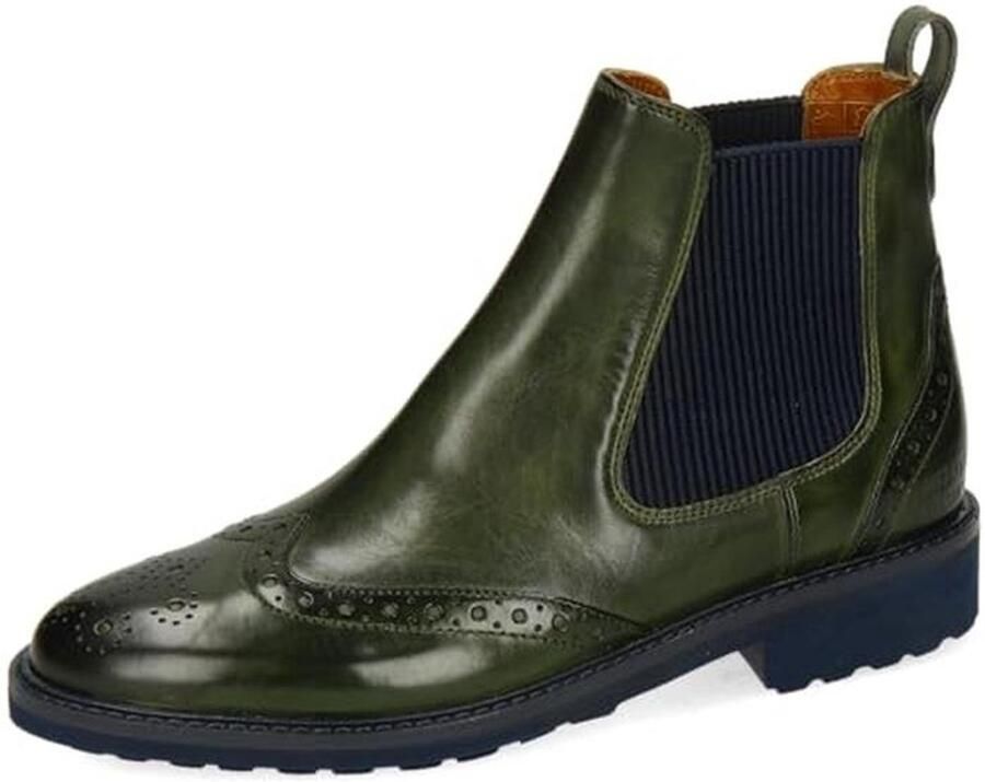 Enkellaarsjes dames Selina 29 van leer met rubberen zool