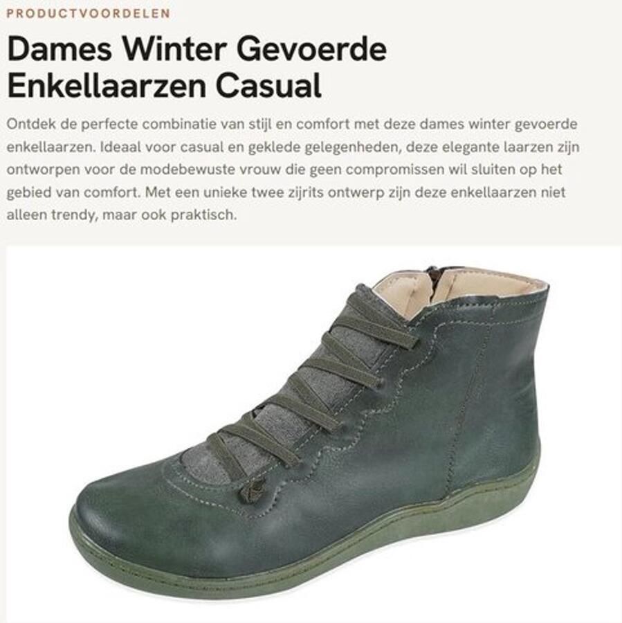 Enkellaarzen Dames Lichtgewicht Casual Mode Platte Hak Kunstleer Twee Zijrits Ontwerp Laarzen