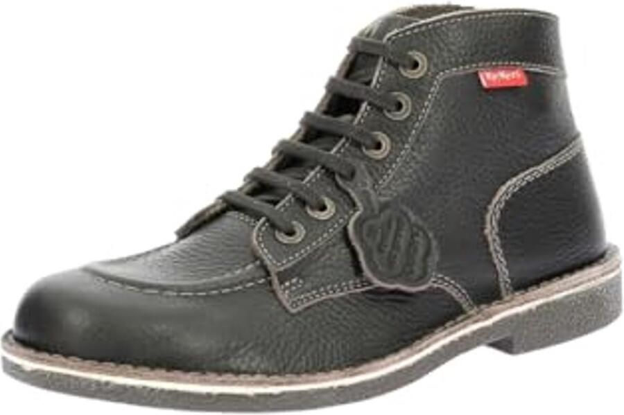 Enkellaarzen voor heren Flexibele en Leren Low Boots in Zwart