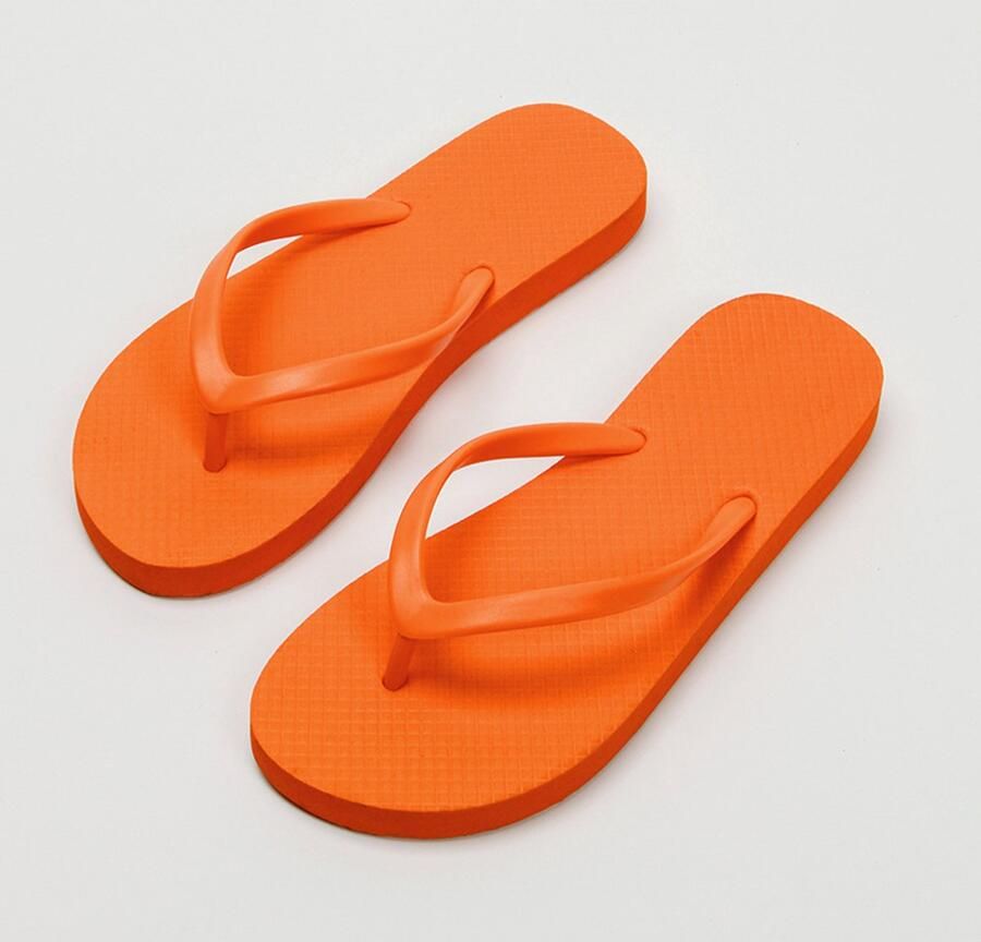 Ergonomische EVA-slippers voor dames lichtgewicht comfortabele teenslippers met voetboogondersteuning en antislipzool ideale strand- en zwembadschoenen voor de zomervakantie Oranje 39