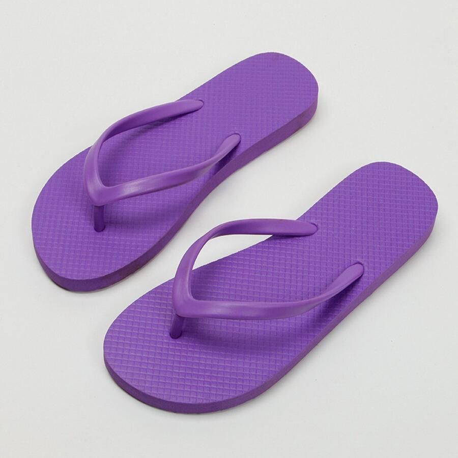 Ergonomische EVA-slippers voor dames lichtgewicht comfortabele teenslippers met voetboogondersteuning en antislipzool ideale strand- en zwembadschoenen voor de zomervakantie Paars 43