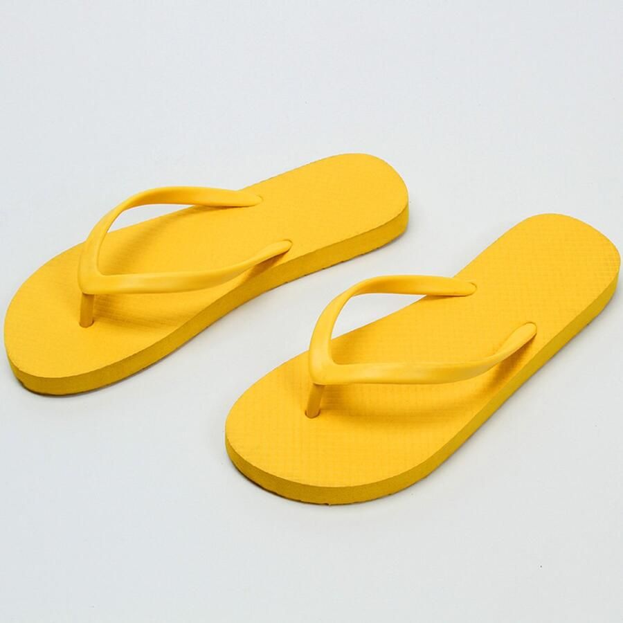 Ergonomische EVA-slippers voor dames lichtgewicht comfortabele teenslippers met voetboogondersteuning en antislipzool ideale strand- en zwembadschoenen voor de zomervakantie Geel 39