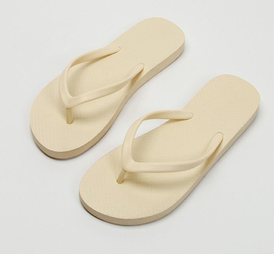 Ergonomische EVA-slippers voor dames lichtgewicht comfortabele teenslippers met voetboogondersteuning en antislipzool ideale strand- en zwembadschoenen voor de zomervakantie Gebroken wit 37