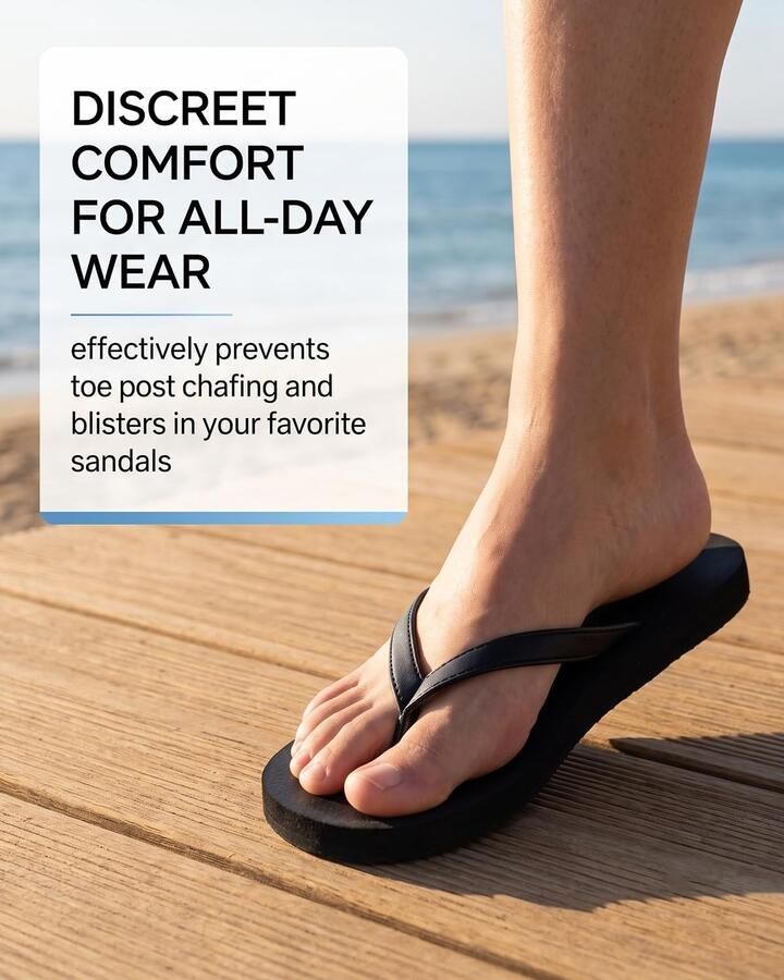 Zachte siliconen teenbeschermers 6 paar antislip pads voor slippers en teenslippers ergonomisch ontwerp tegen wrijving en pijn