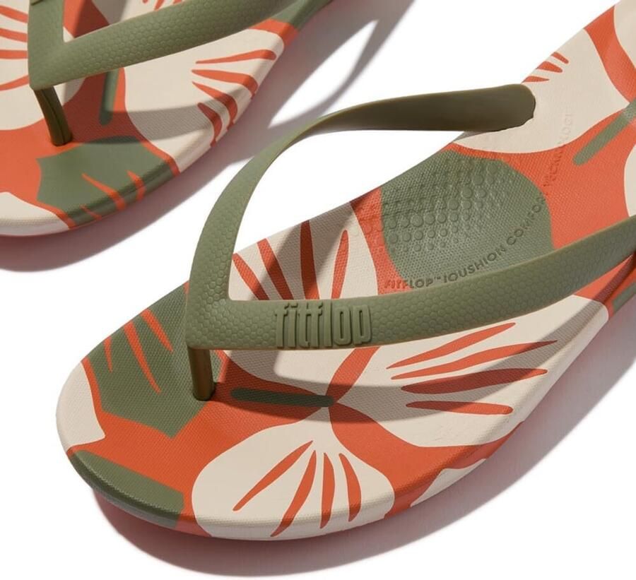 Ergonomische Teenslippers met Bladprint voor Heren