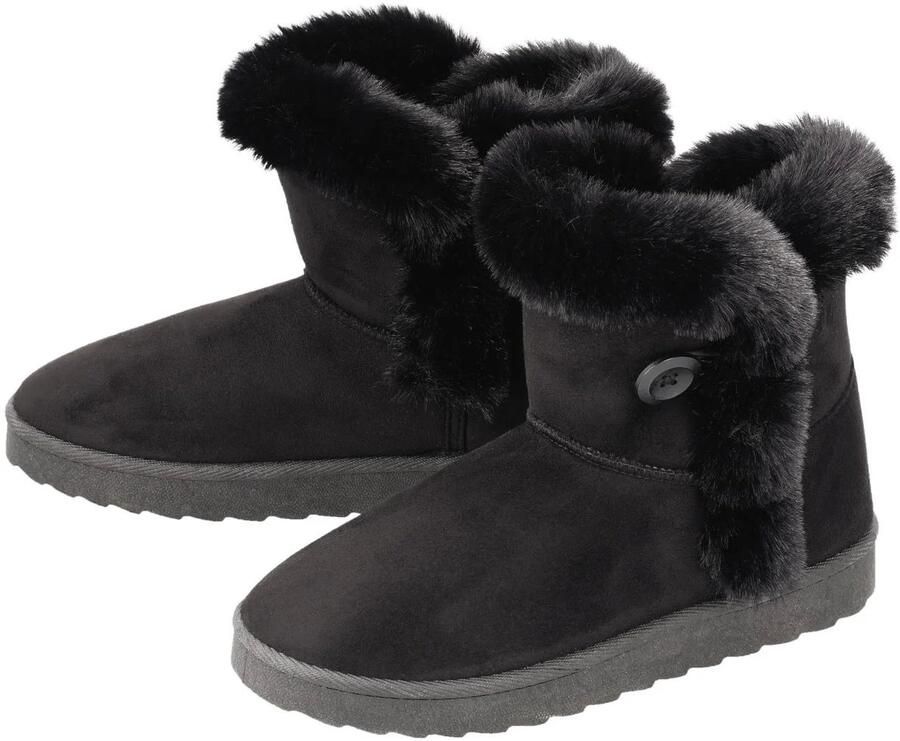 Esmara Dames Winter laarzen Zwart Imitatie bont