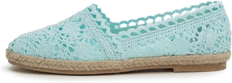 Espadrilles dames 40 EU mint gebreide jute ademend perfect voor warme dagen ShopVlot