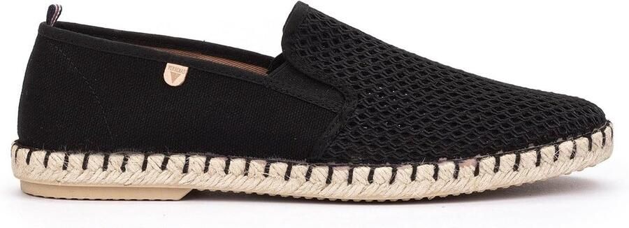 Espadrilles Heren Zomerschoenen Casual Gebruik Natuurlijke Materialen Zwart