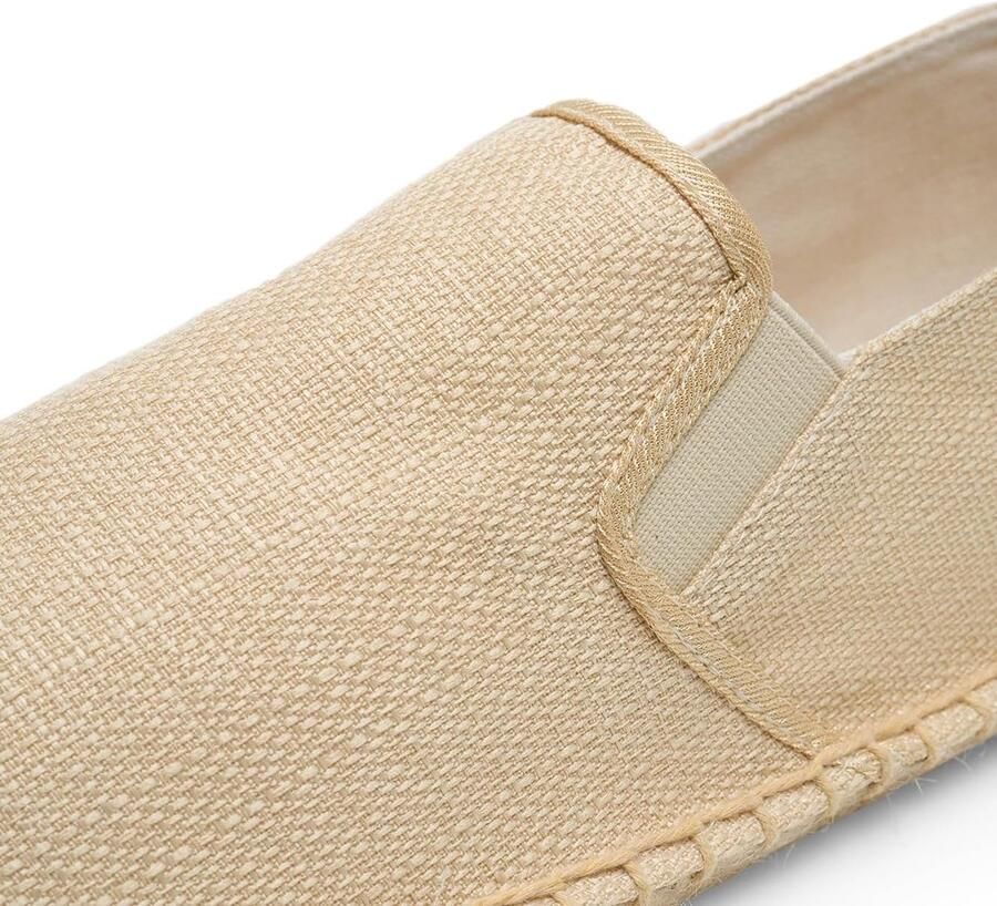 Espadrilles Klassieker Effen kleur Canvas Flats Abrikoos