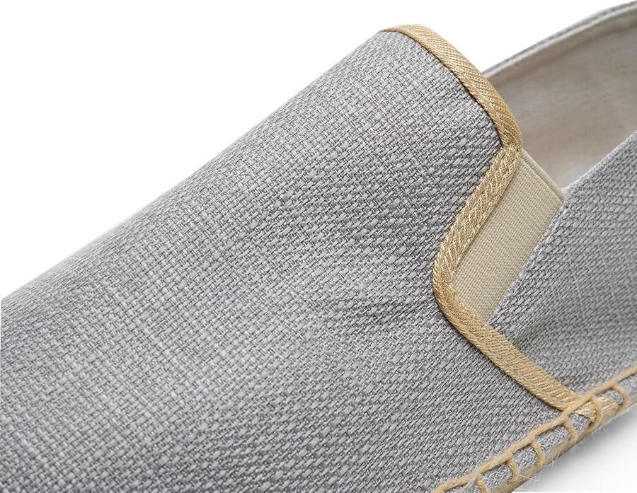 Espadrilles Klassieker Effen kleur Canvas Flats Lichtgrijs