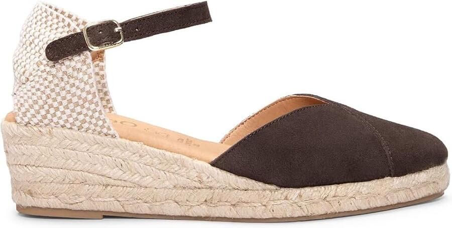 Espadrilles met Lage Sleehak Suède Leer & Naturlijk Jute Ultra Comfort Gel Sleehak Premium Vakmanschap