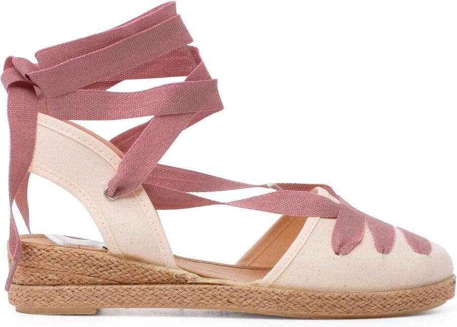 Espadrilles Met Sleehak Schoenen Met Lint Zomerse Outfits Gemaakt In Spanje