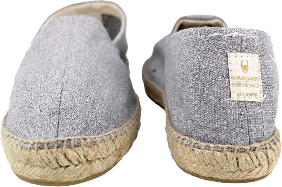 Espadrilles uit Spanje gemarmerd canvas (handgemaakt in Spanje) Grijs