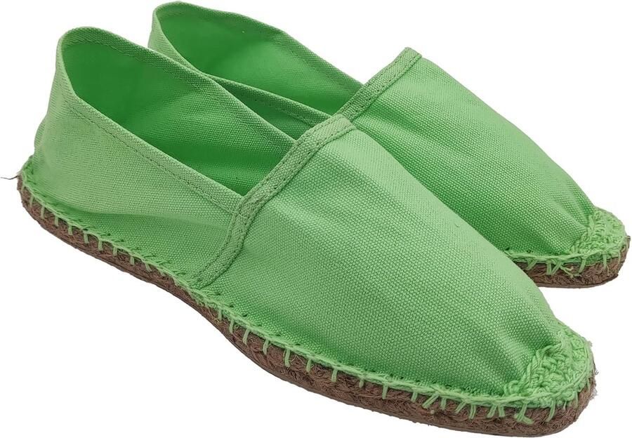 Espadrilles voor en van canvas zomerschoenen slip-on klassieke platte espadrilles met rubberen onderkant