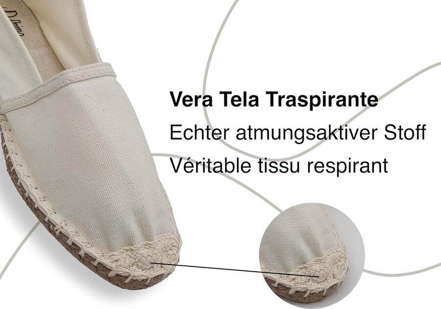 Espadrilles voor en van canvas zomerschoenen slip-on klassieke platte espadrilles met rubberen onderkant