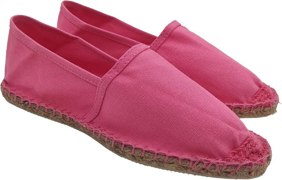 Espadrilles voor en van canvas zomerschoenen slip-on klassieke platte espadrilles met rubberen onderkant