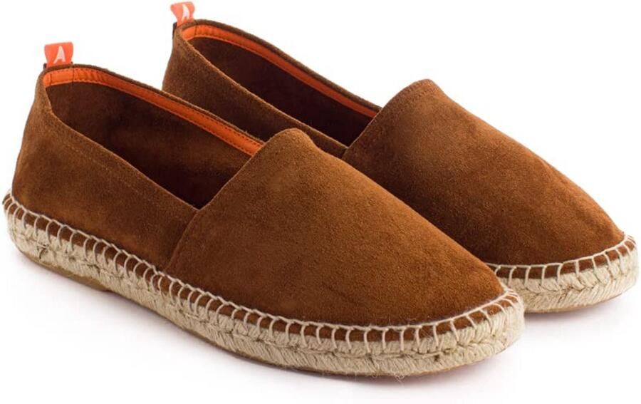 Espadrilles voor heren van jute en leer handgemaakt in Spanje comfortabel en ademend