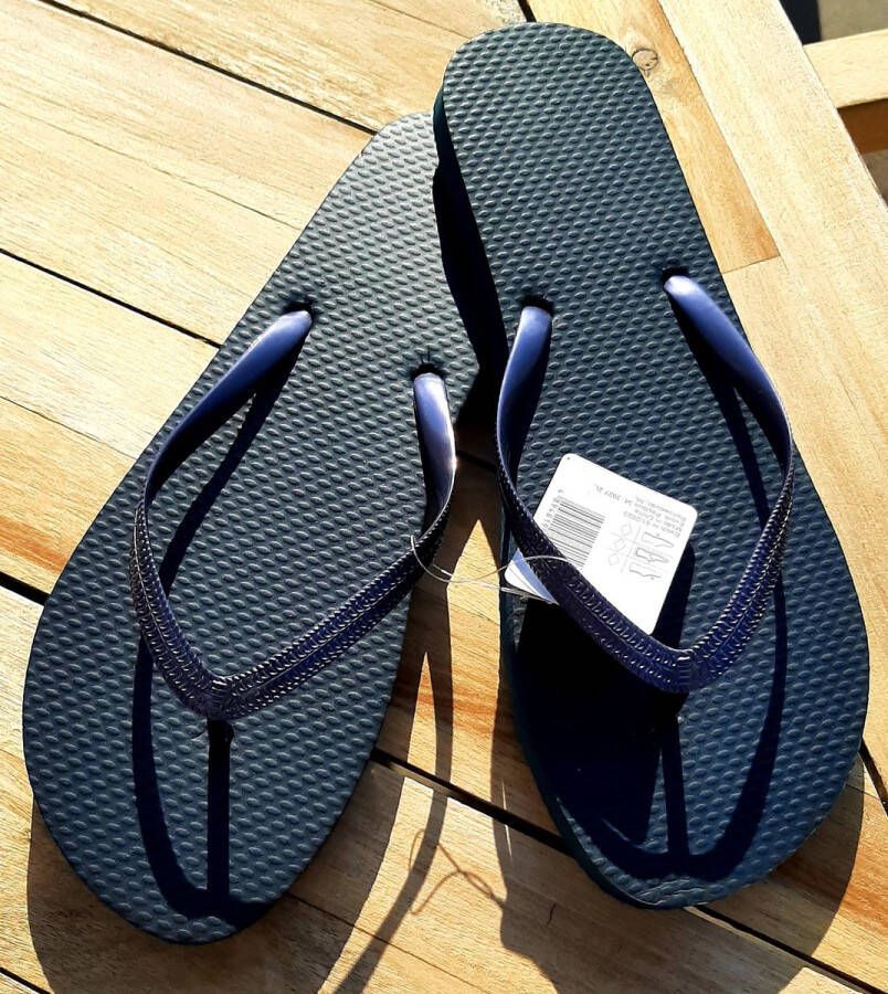 Evora teenslippers donker paars lila 1 paar paarse slippers flip flops PE slipper