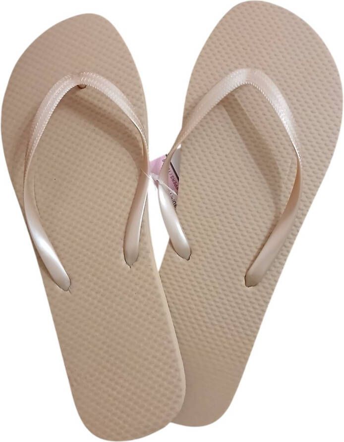 Evora teenslippers midden goud 1 paar goude slippers flip flops PE slipper medium