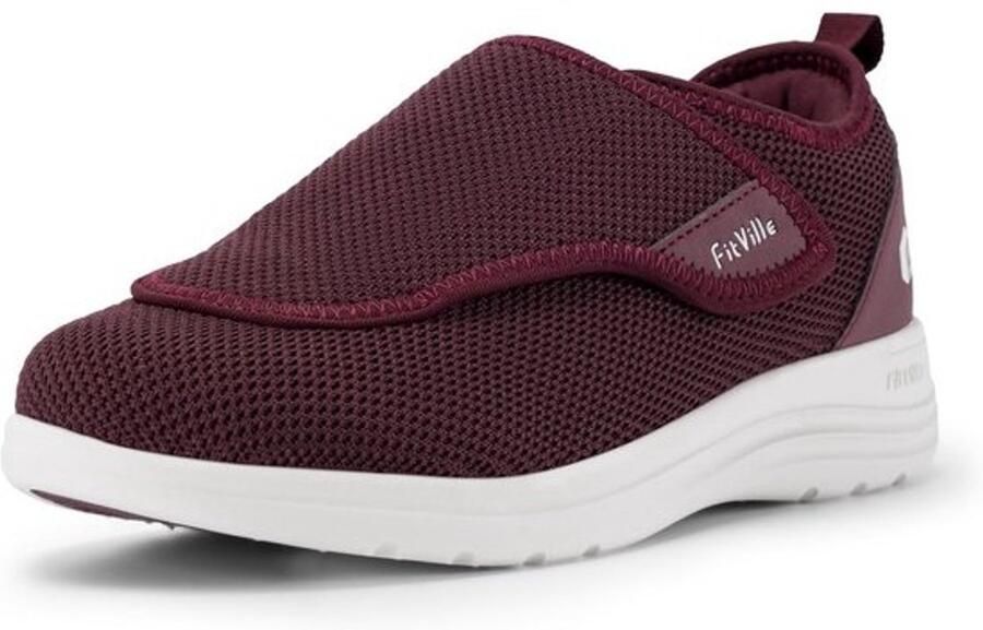 Extra Brede Comfort Pantoffels met Klittenband voor Ouderen