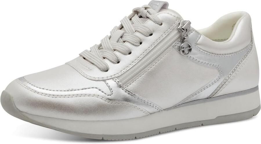 Witte Dames Sneaker Extra Breed Comfortabele Casual Sportschoen