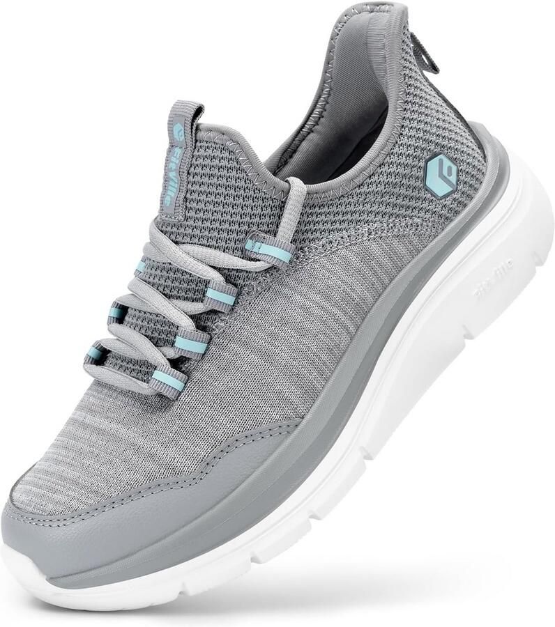 Wandelschoenen Dames Extra Breed Lichtgewicht Slip-On Sneakers Ademend Comfortabel