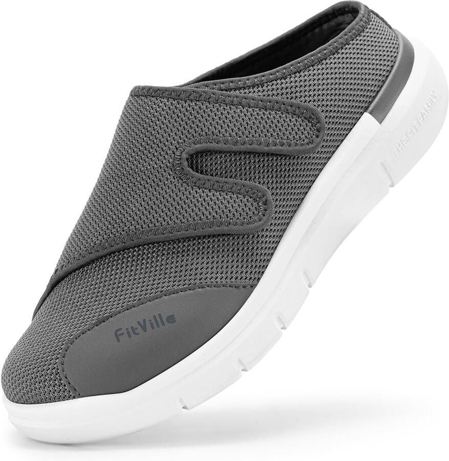 Extra Brede Diabetische Pantoffels voor Heren Comfortabele en Ondersteunende Thuisschoenen